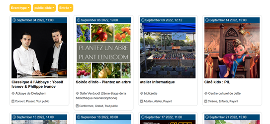 Nouveau : réservez via la billetterie en ligne