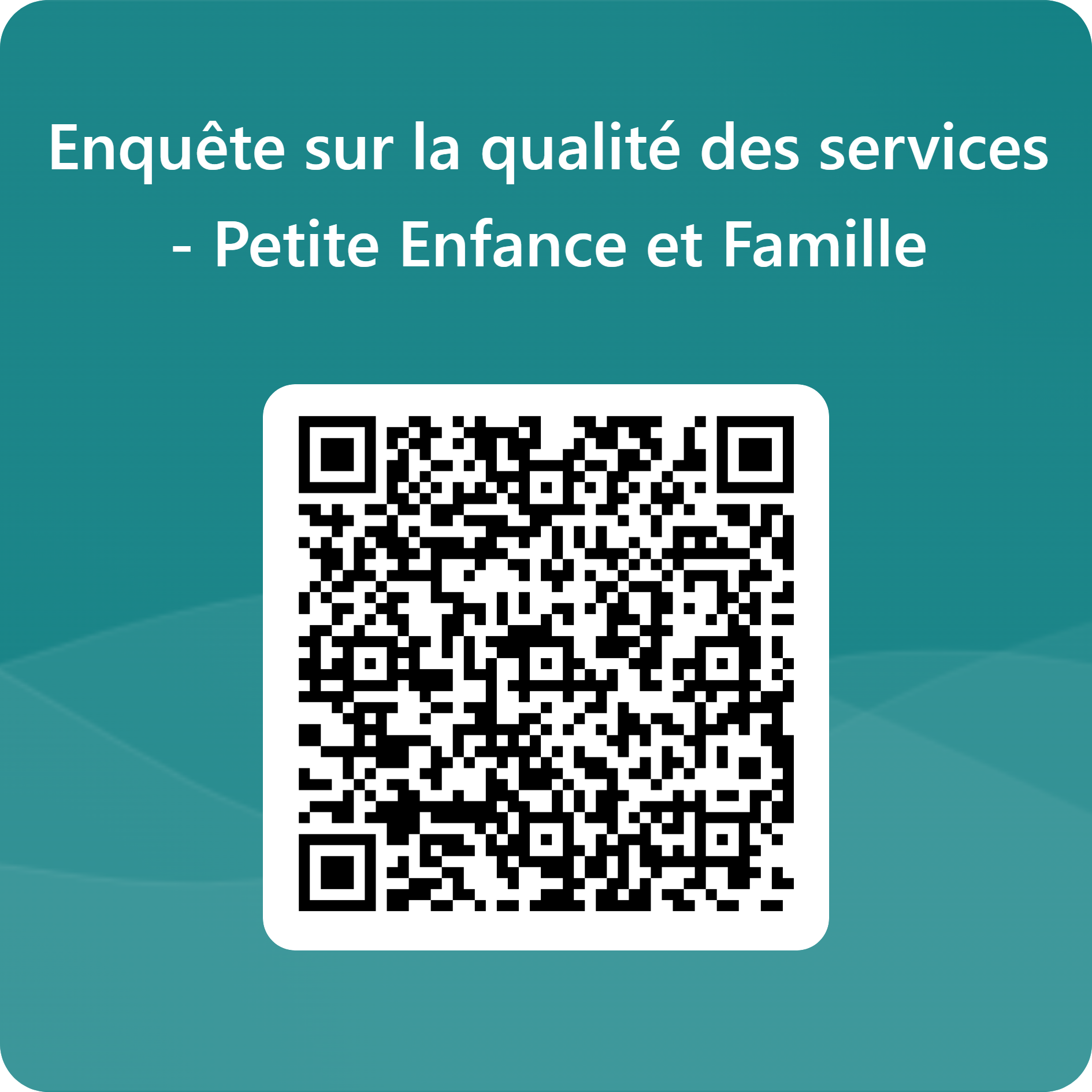 Enquête Petite enfance QRCode FR